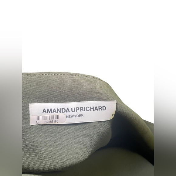 Amanda Uprichard Hunter Green Chiara Dress Size Medium - Picture 5 of 7